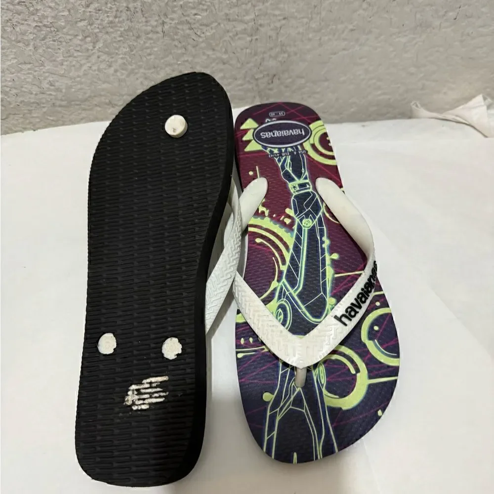 Havaianas Unisex Top Magic Robot Anime Flip Flop Sandals Glow In Dark